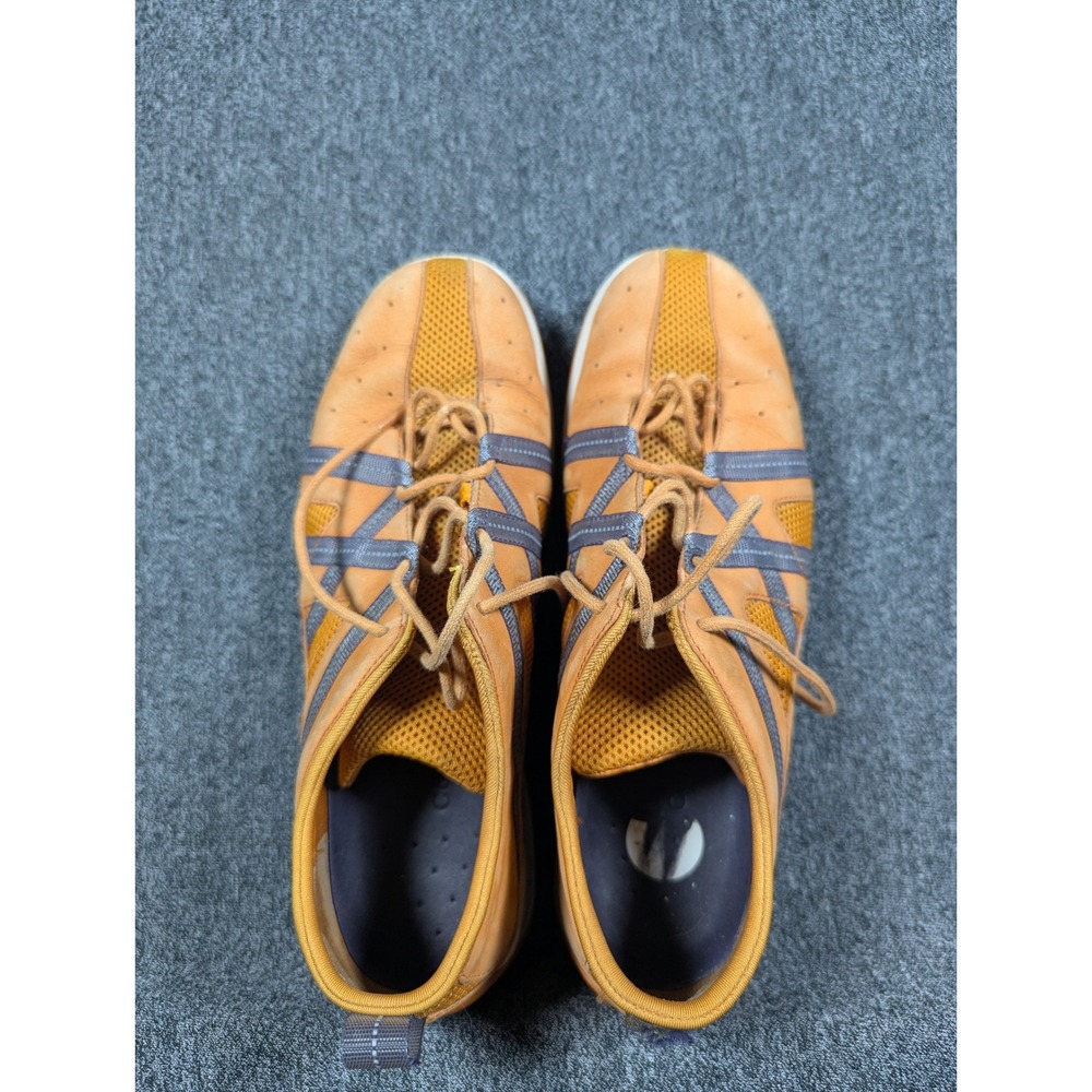 Cole Haan Nike Air Women's 7B Orange Blue Leather Mesh Sneakers Athletic Shoes